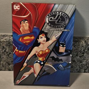 Justice League The Complete Series DVD Set DC Animated Universe WB 10-Discs VGC
